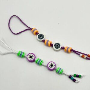 Handmade Halloween Phone Charm Spiders Lanyard Pendant Chain Car Decor